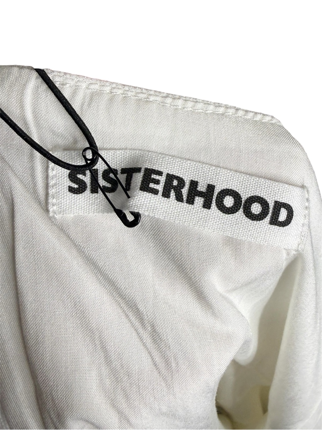 |Nwt| Sisterhood White Square Neck Cami Mini Dress Size M — image 7 of 8